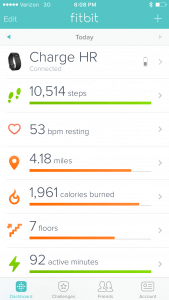 Use a fitbit for consistent exercise