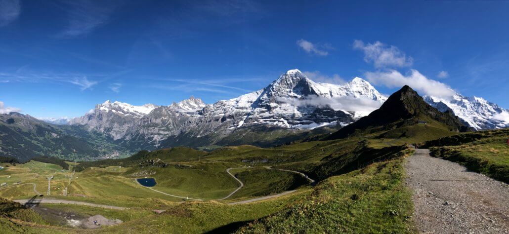 Swiss Alps Hiking Männlichen to Kleine Scheidegg
