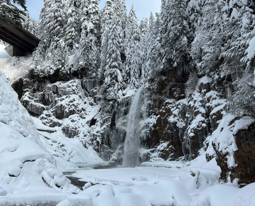 Franklin Falls Trail Near Snoqualmie Pass in Washington